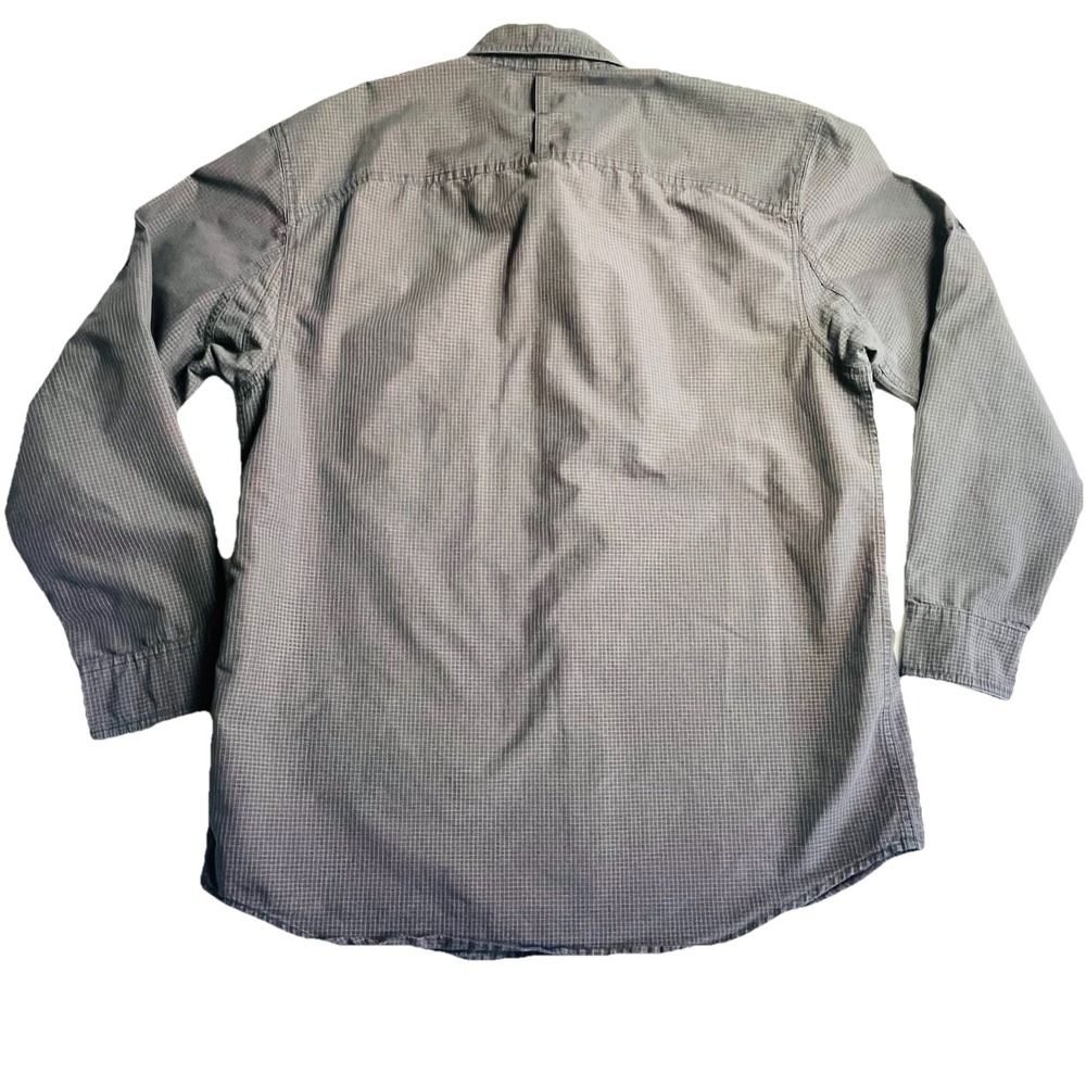 Duluth Trading Shirt Mens‎ M Blue Plaid Long Sleeve Button Down Casual Relaxed - Picture 5 of 10
